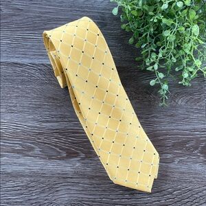 Nautica Big Boy Tie Classic Yellow and Blue Checkered